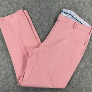 Peter Millar Pants Mens 38x31 Pink Pima Cotton Stretch Chino Golf Casual